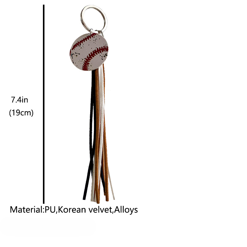 Wholesale PU Retro Old Tassel Remote Keychain